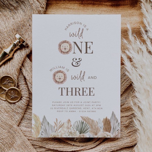 Invitation conjointe pour le premier et le troisiè (Créateur téléchargé)