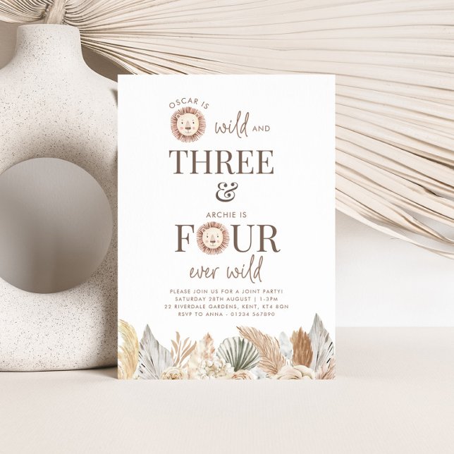 Invitation conjointe pour Wild and Three et Four E (Créateur téléchargé)