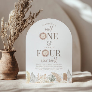 Invitation conjointe pour Wild One et Four Ever Wi