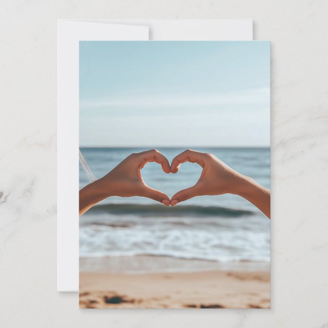 Invitation Connexion au coeur de la plage (Devant)