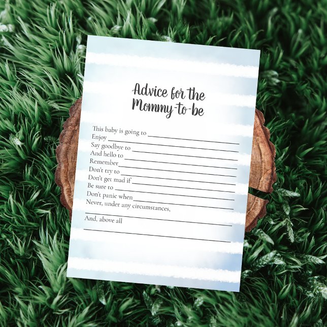 Invitation Conseil Bleu Tan Bunny Pour Mommy Douche Jeu (Créateur téléchargé)