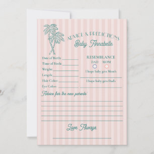 Invitation Conseil douche de plage de Pink Palm Springs pour