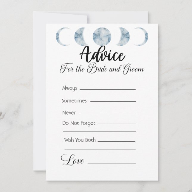 Invitation Conseil pour la mariée et la chambre Pale violet (Devant)