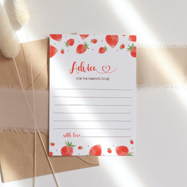 Invitation Conseil Pour Les Parents, Berry Sweet Baby shower (Créateur téléchargé)