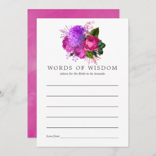 Invitation Conseil vintage Chic Fuchsia & Purple Fête des mar