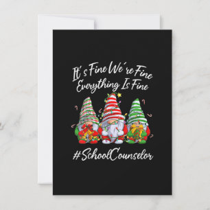 Invitation Conseiller d'école drôle tout va bien Noël