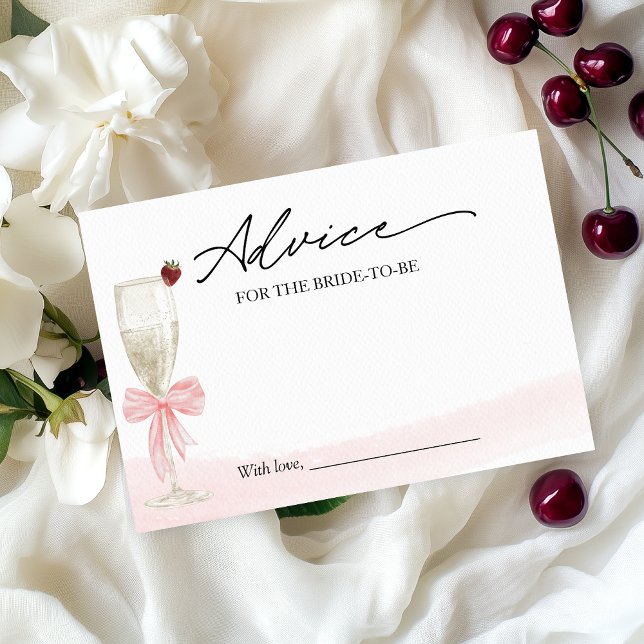 Invitation Conseils de Champagne pour la mariée pour la fête  (Créateur téléchargé)
