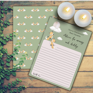Invitation Conseils pour les parents Jumeaux bébé renard Jeu