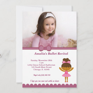 Invitation Considérant Ballet