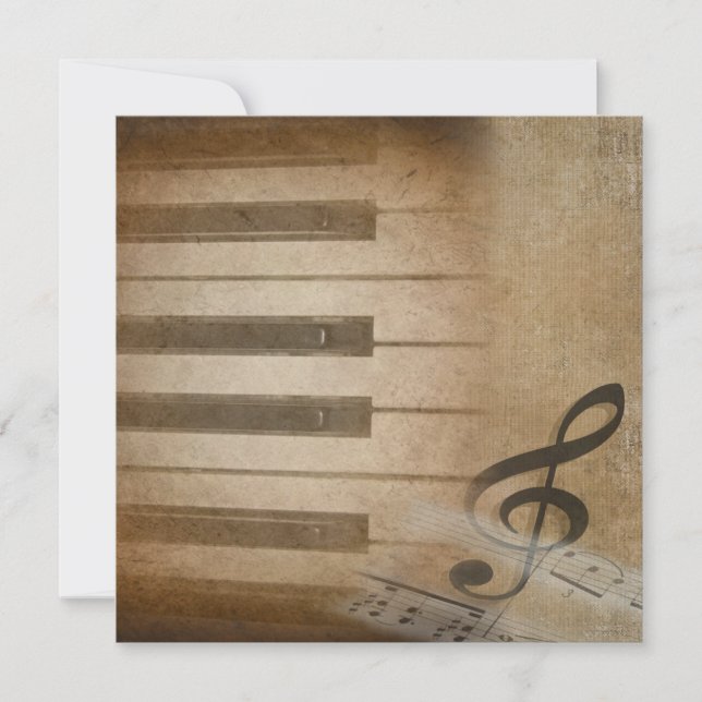 Invitation Considérant Piano (Devant)