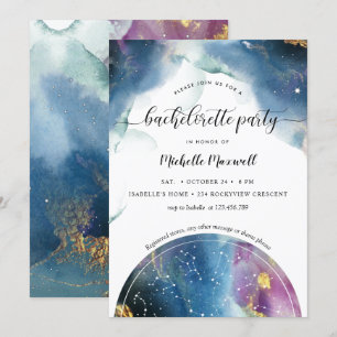 Invitation Constellations célestes Stars Bachelorette Party