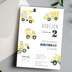 Invitation Construction 2e anniversaire