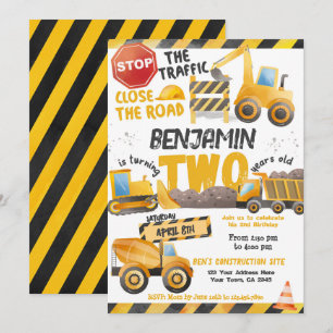 Invitation Construction, Camion de vidange 2e anniversaire