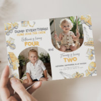 Construction jumeau jumeau double anniversaire fêt