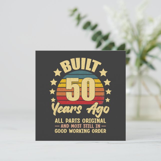 Invitation Construit il y a 50 ans Toutes les pièces d'origin (Debout devant)