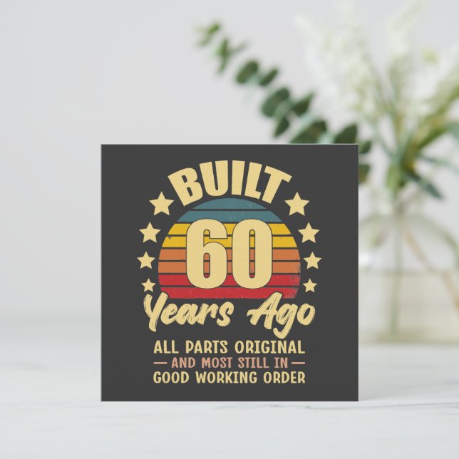 Invitation Construit il y a 60 ans Toutes les pièces d'origin (Debout devant)