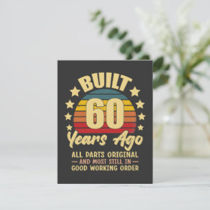 Invitation Construit il y a 60 ans Toutes les pièces d'origin