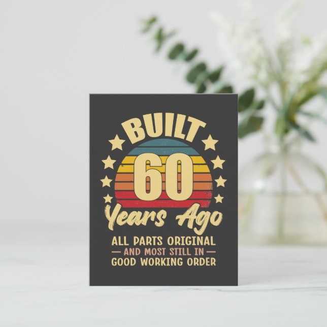 Invitation Construit il y a 60 ans Toutes les pièces d'origin (Debout devant)