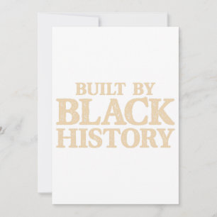Invitation Construit par l'histoire noire Fierté noire afro-a