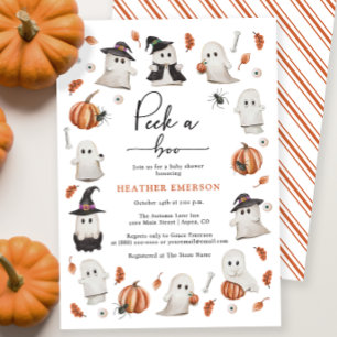 Invitation Consultez Un Baby shower Boo