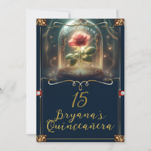 Invitation Conte aussi vieux que le Temps Rose Enchantée Quin