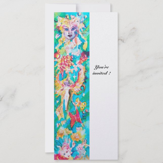 Invitation CONTE DE FÉE DE RAISIN 5 glace métallique (Devant)