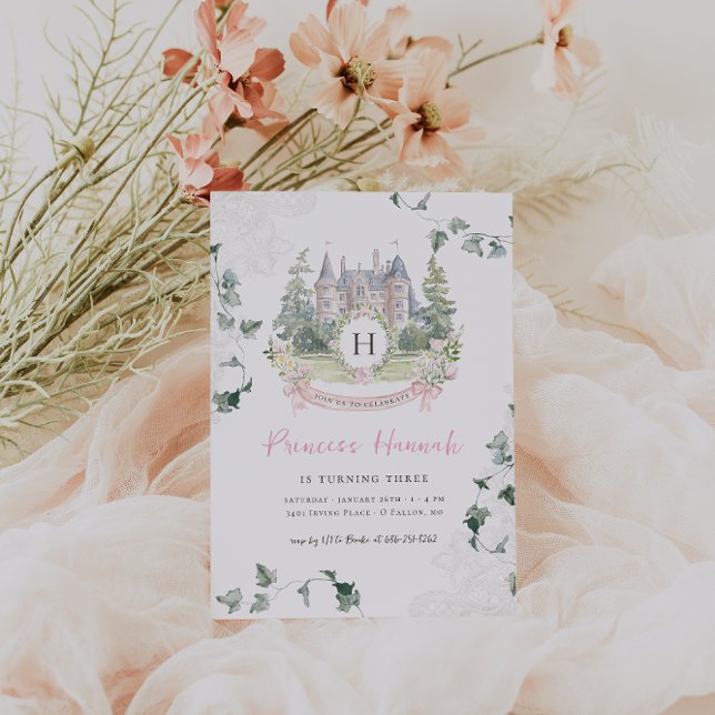 Invitation  Conte de Fées Élégant | Fête d'anniversaire de Pr (Créateur téléchargé)