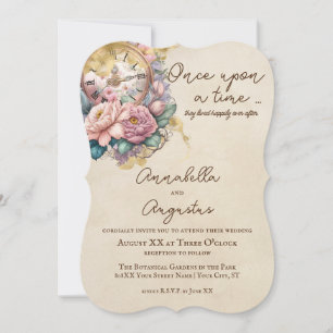 Invitation Conte de fées romantique vintage