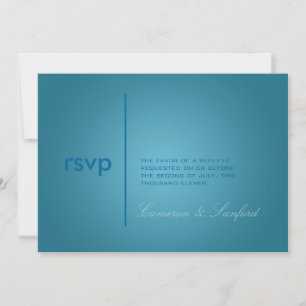 Invitation Contemporain + bleu classe/turquoise