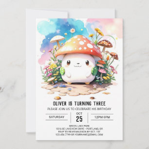 Invitation Contes de Tabouret Cute Anniversaire