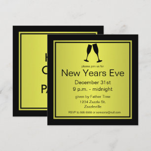 INVITATION CONTINUEZ À FAIRE LA FÊTE ET LE CALME, CHAMPAGNE I
