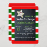 Invitation Cookie Exchange Chalkboard rouge et vert<br><div class="desc">Célébrez les fêtes dans un style sucré avec ces invitations Cookie Exchange.  Chaque champ est entièrement personnalisable pour dire ce que vous voulez!</div>