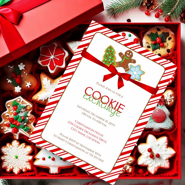 Invitation Cookie Exchange Party (Invite friends and family to swap delicious treats with this eye-catching design.)