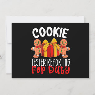 Invitation Cookie Tester Reporting Pour Devoir Drôle Noël