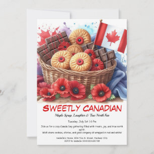 Invitation Cookies & Coquelicots Douceur Canadienne