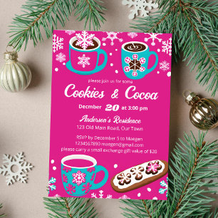 Invitation Cookies et cacao super rétro modèle