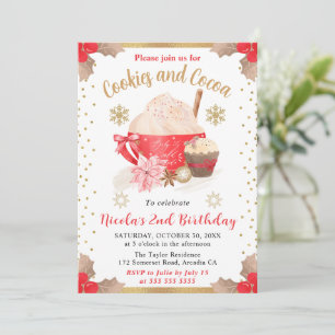 Invitation Cookies et Cocoa 2e anniversaire