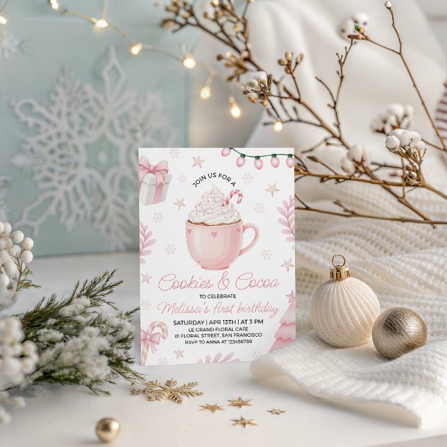 Invitation Cookies et Cocoa Anniversaire (Créateur téléchargé)