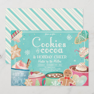 Invitation Cookies Et Fête De Noël De Fête Du Coca Chaud