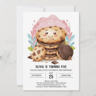 Invitation Cookies imprimables modernes enchantés Anniversair