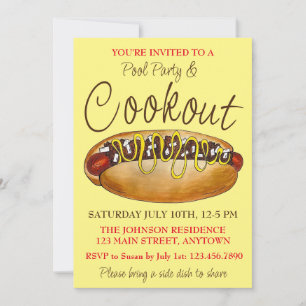 Invitation Cooknic Detroit Michigan Coney Dog Hotdog