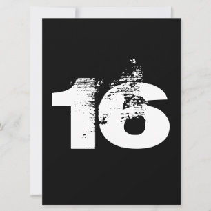 Invitation Cool 16e fête d'anniversaire