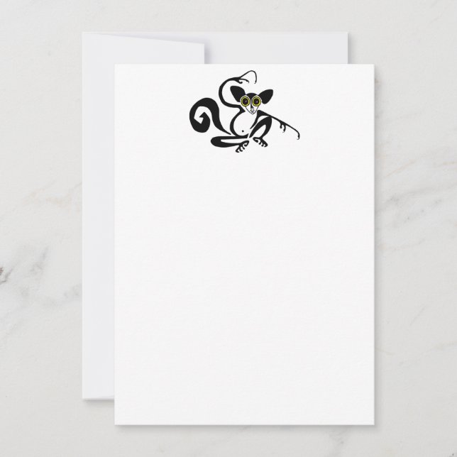 Invitation Cool AYE-AYE - Primate - Lemur - Madagascar (Devant)