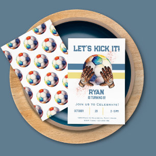 Invitation Cool Boys Sports Football Anniversaire