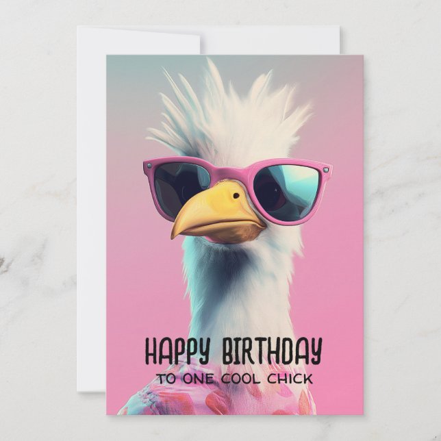 Invitation Cool Chic : l'aigle impertinent avec du style (Devant)