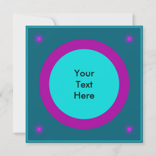 Invitation Cool & Funky Mid Century Carré moderne