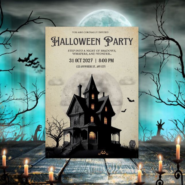 Invitation Cool Halloween Party (Créateur téléchargé)