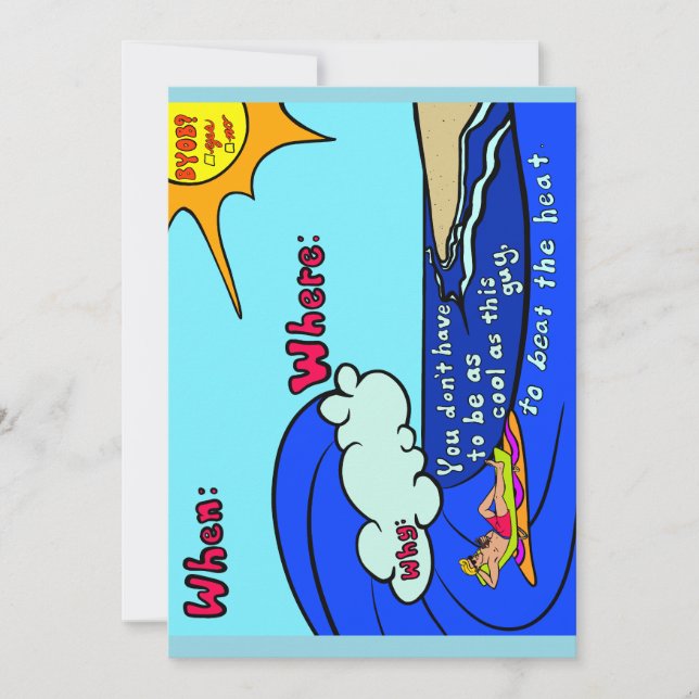 Invitation Cool party invite  (Devant)