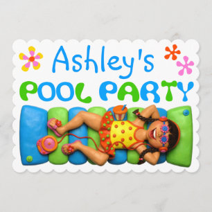 Invitation Cool Pool Party, Kid's Party
