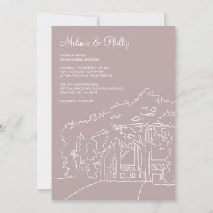 Invitation Cop Cot Central Park Mariage